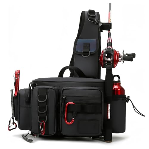 Pochete Bolsa Mochila Impermeável Para Pesca (Preto)