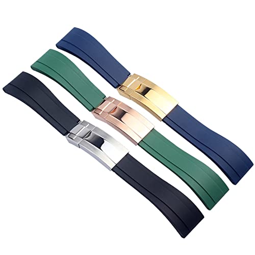 Bracelet montre étanche silicone résout usure cuir 20mm - 2