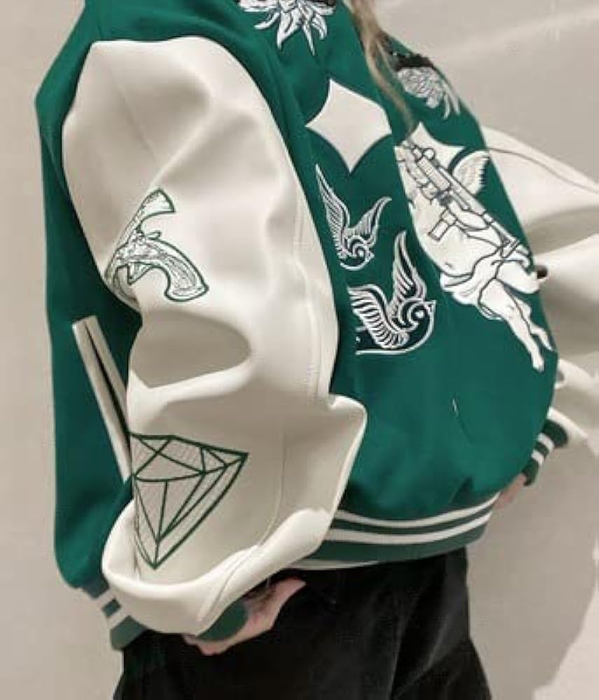 Amazon | [HARSH AND CRUEL] スタジャン ジャケット クロス エンジェル