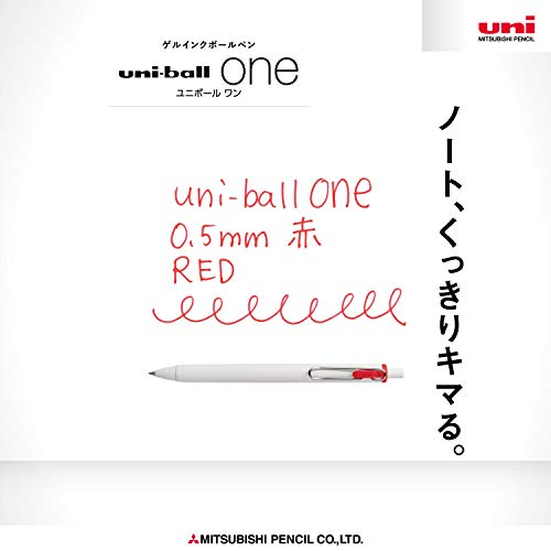 Bolígrafo Gel Uniball One 0.5 Rojo 10 Piezas miniatura 3