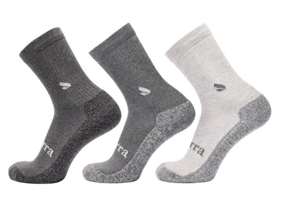Purra PerformanceMen’s Comfort Crew Socks - Anti-Stink, Anti-Odor, Moisture Wicking (3Pack)