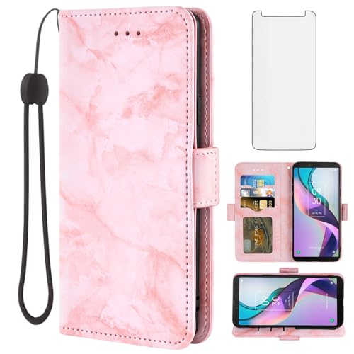 Accessoires TCL Ion V étui portefeuille Asuwish antichoc et vitre de protection