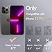 JETech Silicone Case for iPhone 13 Pro Max 6.7-Inch, Silky-Soft Touch Full-Body Protective Phone Case, Shockproof Cover with Microfiber Lining (Black)