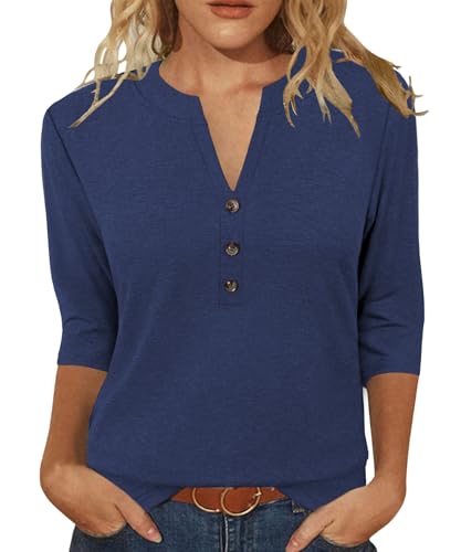 jomedesign womens tops 34 sleeve v neck shirts dressy casual tunic blouses summer tees