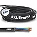 Produktbild 5 Meter Kalitec H07RN-F 4x1,5 mm² Gummileitung mit Schutzleiter für Außenbereich I Elektrokabel schwarz Baustellenkabel flexibel I UV- und ölbeständig I Anschlussleitung 4G1,5 Gummikabel 4 adrig