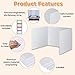 4-Pack Classroom Privacy Shields for Student Desks - Easy to Clean Plastic Desk Divider Folder Study Carrel Sneeze Guard for Student Testing Dividers Boards