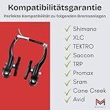 Manovella klocki hamulcowe V-Brake 70 mm (2 pary) – klocki hamulcowe do roweru do V-Brake, U-Brake i hamulca bocznego – kompatybilne z Shimano, Avid, Tektro, Sram – w zestawie mocowanie – czarne
