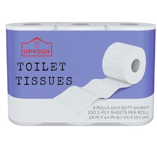 UPYOG 2 Ply Toilet Paper Tissue Roll Family Pack 6 in 1 (250 Sheets Per roll) (B0CTMS48TC) Amazon Price History, Amazon Price Tracker