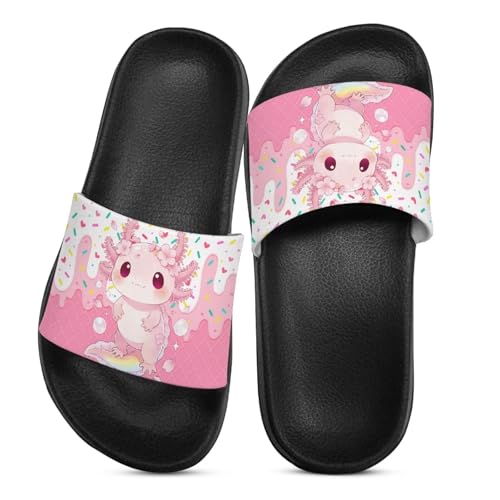 Image of Boy & Girls Slide Sandals Kids Shower Shoes Non Slip Summer Slippers Beach Sandals