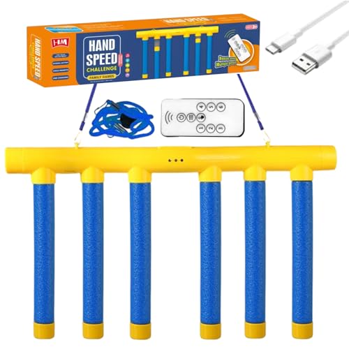 Générique Jeu De Réflexes,Jouet de Réaction Rapide avec 3 Vitesses Réglables,Jeu Réfléchissant de Bâtons Tombants | pour Adultes, Famille, Fête Occasionnelle, Vacances,