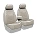 Coverking Custom Fit Front 50/50 Bucket Seat Cover for Select Toyota FJ Cruiser Models - Genuine Leather (Beige)