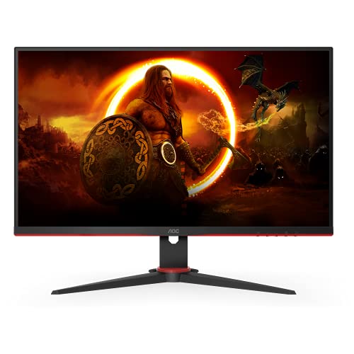 AOC Gaming 27G2ZNE - 27 Zoll Full HD Monitor, 240 Hz, 0,5 ms MPRT, FreeSync Prem. (1920x1080, HDMI 1.4, DisplayPort 1.2) schwarz/rot – Bild 3