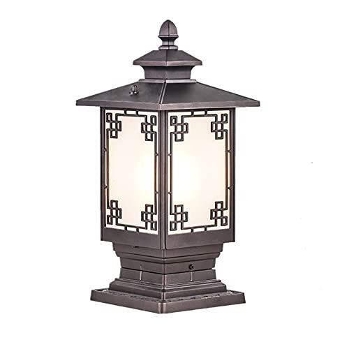 Lanterne extérieure traditionnelle IP65 pour colonne de cour et allée