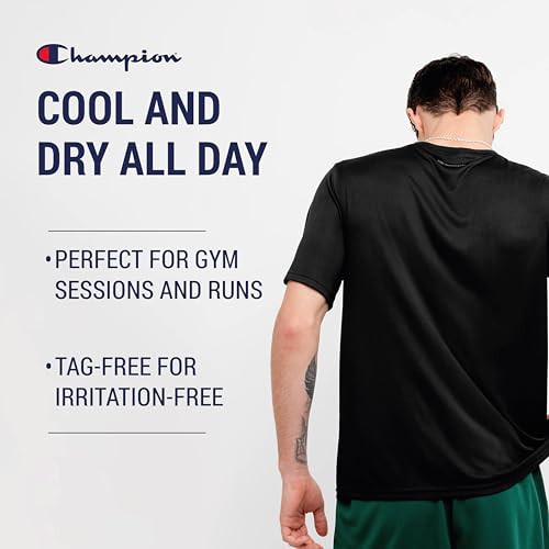Champion T Shirts for Men Big and Tall - 2 Pack Performance Moisture Wicking Tee - image 4