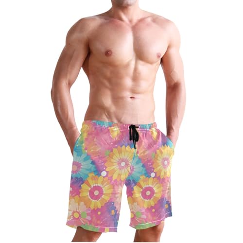 GuoChe Swim Shorts Stretch Men's Board Shorts Swim 8”/ 9” Long Casual Wear