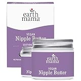 Earth Mama Vegan Nipple Butter | Cruelty-Free Breastfeeding Cream for Nursing Mamas | NO Lanolin, 2-Ounce (2-Pack)