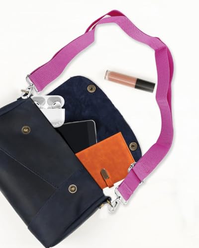 Image of eZAKKA 3 Pcs Purse Straps Replacement Crossbody, 1.37 in Wide Purse Strap Crossbody Shoulder Straps Adjustable for Canvas Bag Crossbody Handbag