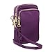 HAIDEXI Small Crossbody Bags Cell Phone Purse Smartphone Wallet For Women (A-PURPLE)
