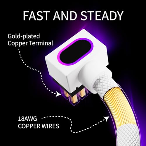 Image of 8PIN CPU Extension Cable, ARGB PC Cable with 5V 3Pin,18AWG 90 Right-Angle Design for Cleaner PC Builds,Male-to-Female Connectors Suitable for Various CPU and Power Supply(White-CPU-Clip A)