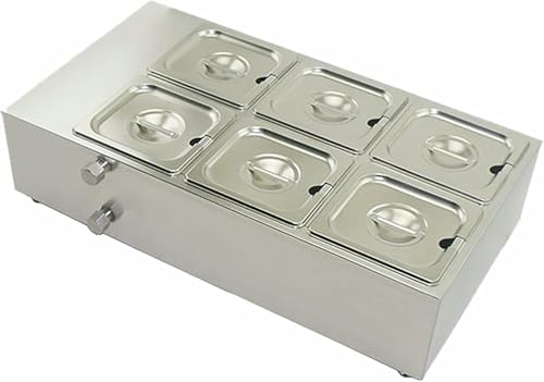 TXGJWRA Electric Chocolate Tempering Machine with Automatic Temperature Control for Restaurants and Cake Shops,6 Grid - 1