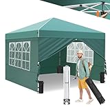 Carpa desplegable con laterales – Toldo resistente al agua y al sol,...