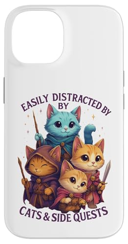 Cats Side Quest Disturted  ʔ ȃ[A X}zP[X iPhone 14 p