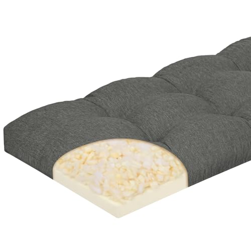 baibu 36 Inch Memory Foam Bench Cushion, Dual-Layer Patent Design Non-Slip Indoor Bench Cushion with...