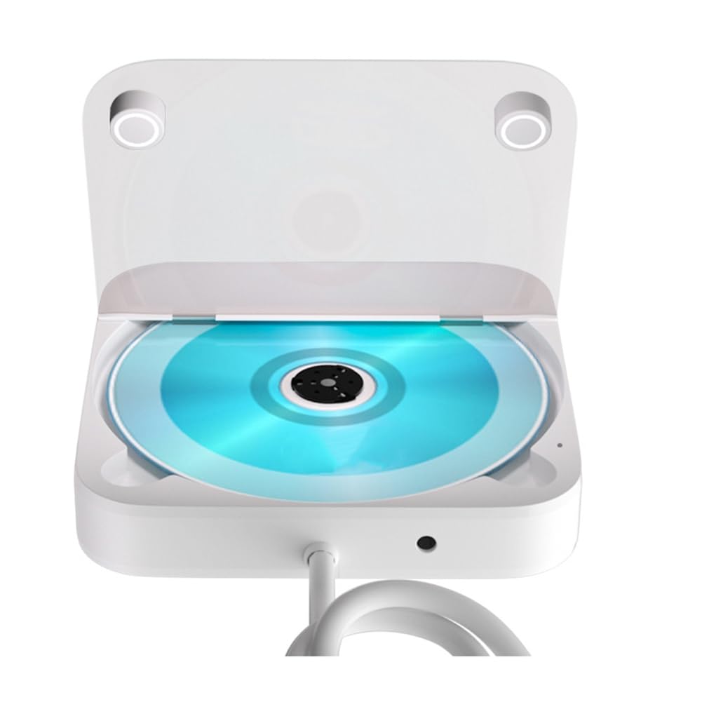 Mini lettore CD per auto, porta USB/AUX esterno, connessione senza perdite, audio Line Play, lettore CD portatile