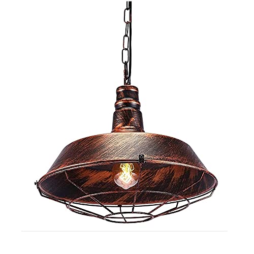 Lustre suspension vintage en fer forgé mat au design post-moderne et finitions soignées