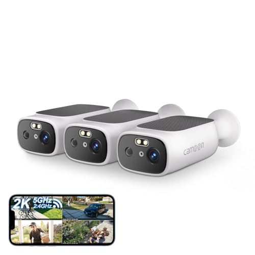 Image of 5G WiFi Security Cameras Wireless Outdoor, Camera for Home Security | AI Motion Detection, Color Night Vision, SD Card /Cloud Storage, Waterproof, Work with Alexa /Google Home
