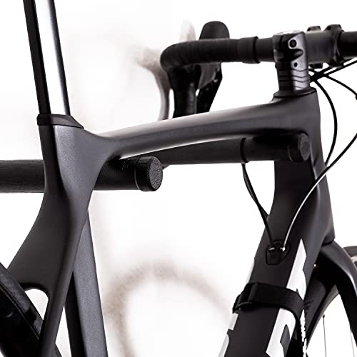 Preisvergleich Produktbild Bike Stix® Fahrrad Wandhalterung aus Holz - Super hochwertige Auflage der Fahrradhalterung - Minimalistisches Design aus Eiche für Rennrad, Fahrrad und MTB (0-50 cm Lenkerbreite / Schwarz)