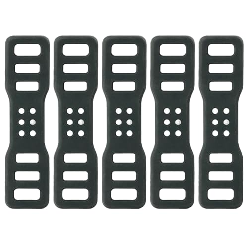 Jorzer Silicone Strap, Foldable & Thickened Bike Light Mount, 5Pcs Elastic Rubber Straps with Holes for Flashlight, Cell Phones, Speaker Holder Sporting_Goods..