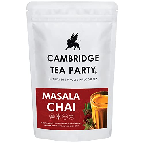 Image of Cambridge Tea Party 8 Spices Gold Masala Chai Patti Tea Powder CTC, 250g