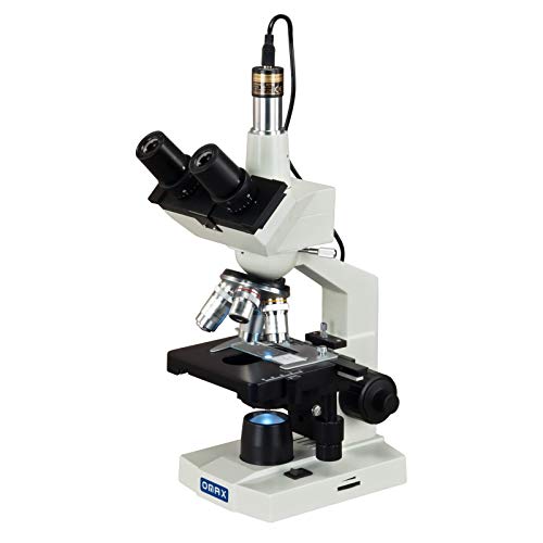 Omax 40X-2500X Digital Lab Trinocular Compound Led Microscope With Usb Digital Camera And Double Layer Mechanical Stage (M83Ez-C02) #TOP1