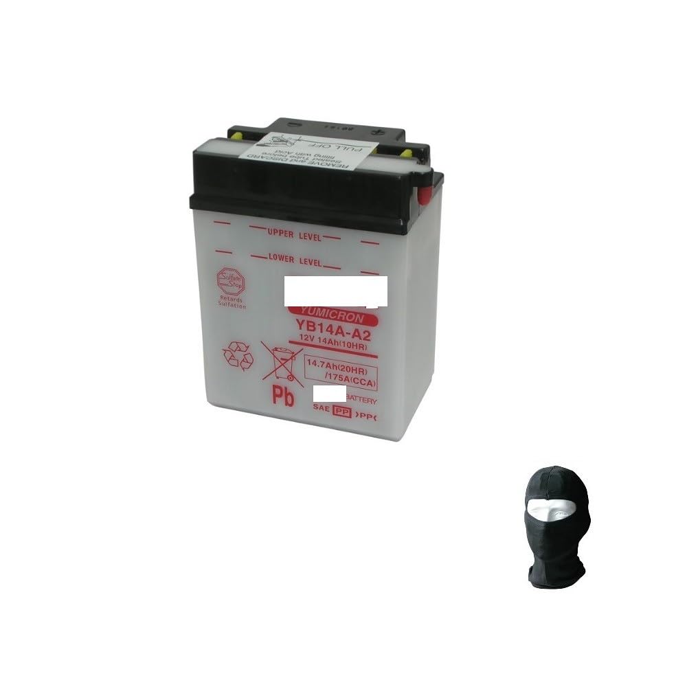 Compatible avec Polaris Trail Boss 330 2003-2010 Batterie YUASA YB14A-A2 12V/14AH Batteries pour DEMARRAGE Moto Scooter Quad SPECIFIQUE Deja Pret