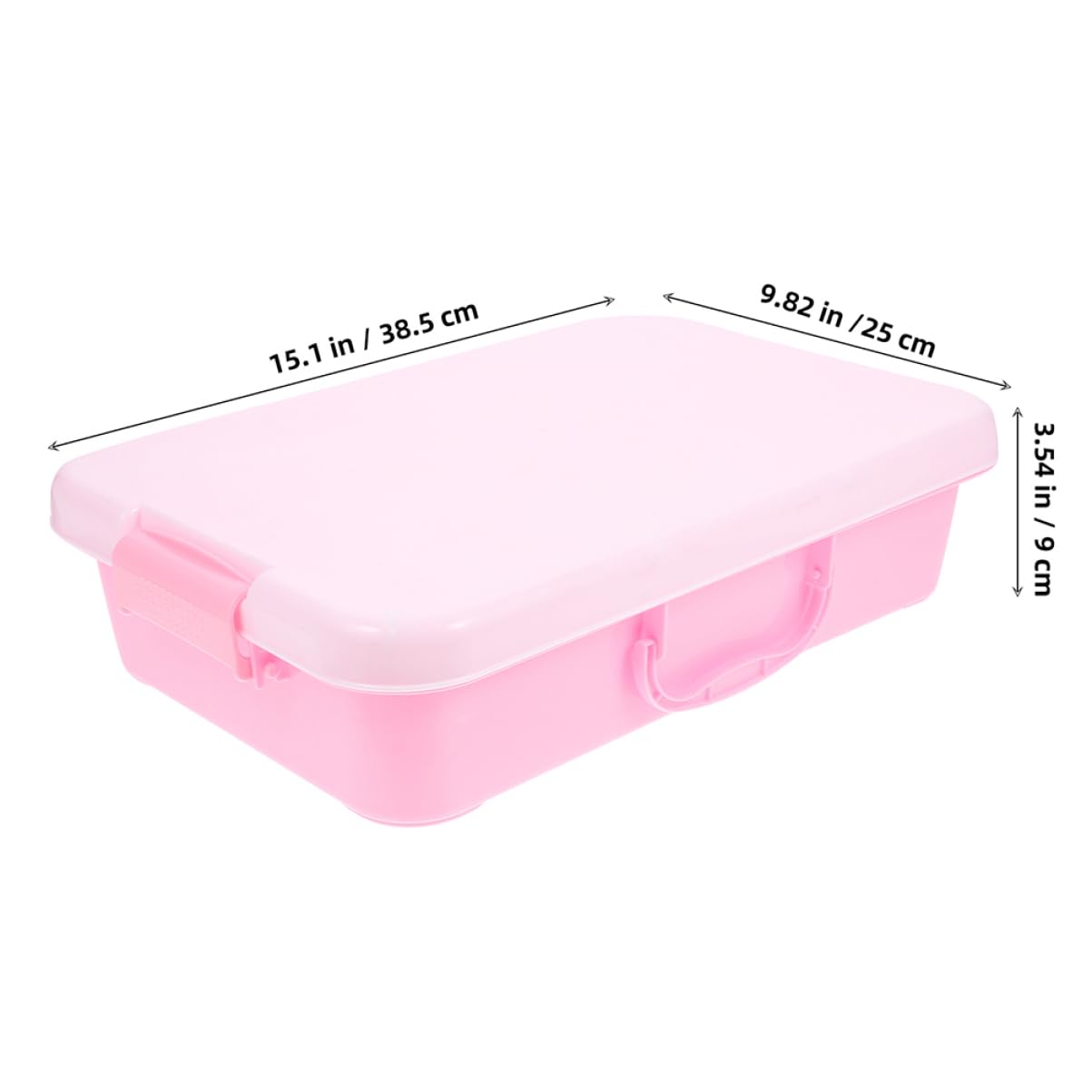 Gogogmee 2pcs Portable Sandbox Storage Box with Lid Handheld Sand Tray for for Organizing Sandbox and Accessories Lightweight Design for Beach Backyard Fun