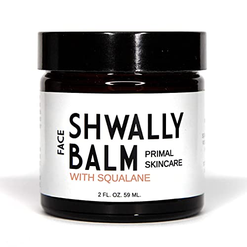 Shwally Primal Beauty - Bálsamo facial de escualano, paleo y no comodegénico, The West Coast Original, con escualano y flor de caléndula, sin perfume