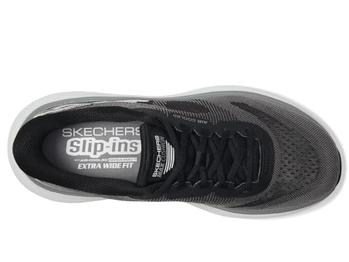 Skechers Men's Hands Free Slip-ins Max Cushioning Endeavour - Exciton Sneaker, Black, 10.5