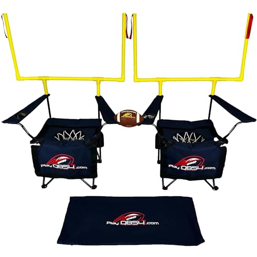 QB54 - The Ultimate Football Yard Game Set, Outdoor Football Toss for Tailgating, Backyard, Beach, Park, Tournaments, Sports Training, Score Touchdowns, Kick Field Goals