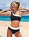 Tomolant Girls Swimsuit Bikini Set, Girls Swimsuits Size 14-16 Color Block Cut Out Two Piece Bathing Suit for Teens with Chest Pad Adjustable Straps Swimwear Set