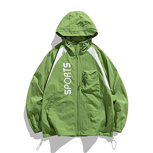 Veste protection solaire homme beige coupe oversized à capuche S