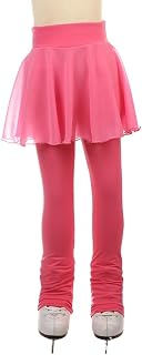 ZAYZ Padded Ice Skating Leggings Skirt, Figure Skating Practice Pants Dress, Training Wear Activewear for Women Girl