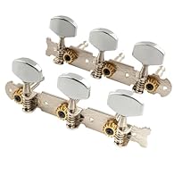 Fits acoustic guitar Fits for 10mm(13/32") peg holes; Post Spacing: 35mm(1-3/8") Material: metal alloy; Gear Ratio 1:15 One plank per side tuning keys,includes all mounting accessories Package Includes: 1 Set Guitar Tuning Pegs