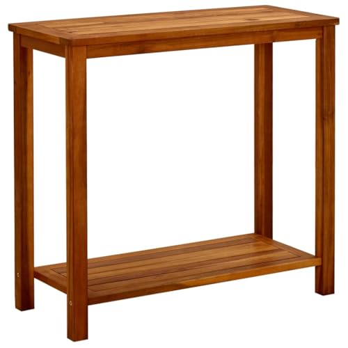 vidaXL Akazienholz Massiv Garten Konsolentisch Konsole Beistelltisch Sideboard Gartentisch Holztisch Terrassentisch Balkontisch 80x35x75cm vidaXL Akazienholz Massiv Garten Konsolentisch Konsole Beistelltisch Sideboard Gartentisch Holztisch Terrassentisch Balkontisch 80x35x75cm