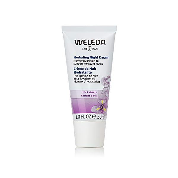 Weleda Hydrating Night Face Cream, 1 Fluid Ounce, Plant Rich Moisturizer with Iris Root, Calendula and Chamomile