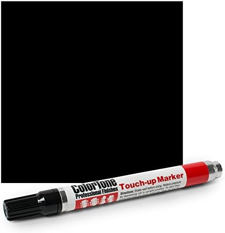ColorTone Touch-Up Marker, Black Opaque Lacquer – Nitrocellulose Guitar Lacquer for Easy Finish Repairs – Fixes Scratches, Dings & Wear – Reversible Applicator Tip for Precision