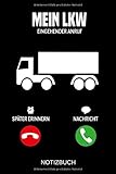 Mein LKW Eingehender Anruf: A5 Notizbuch  Liniert 120 Seiten  Geschenk/Geschenkidee zum Geburtstag  Weihnachten  Ostern  Vatertag  Muttertag  Namenstag