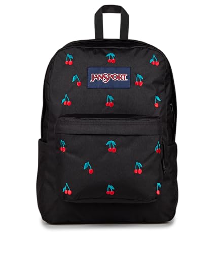 Image of JanSport Superbreak Plus FX Backpack - Work, Travel, or Laptop Bag with Water Bottle Pocket - Surreal Sensations​ Black