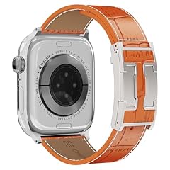 Orange Band+Silver H Buckle