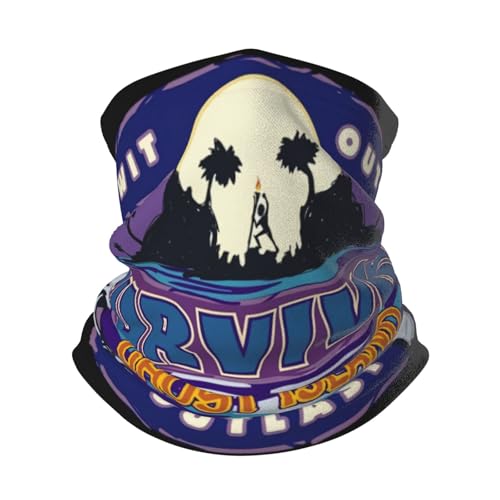 Seamless Face Cover Mouth Mask Scarf Bandanas Neck Gaiter Sun Protection For Outdoors Black